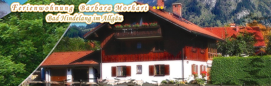 Ferienwohnung Barbara Morhart, Bad Hindelang im Allg�u