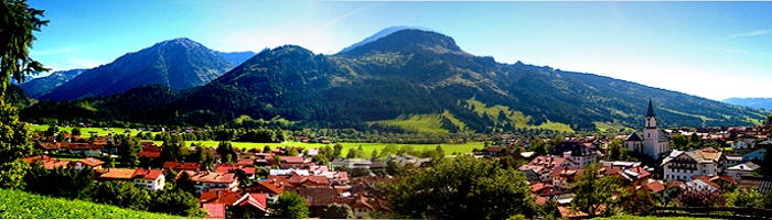 Bergblick nach Bad Hindelang